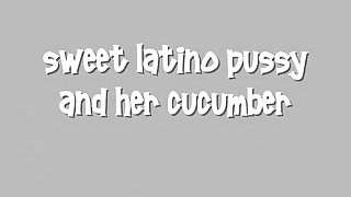 latino and her cucumber