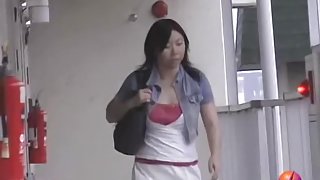 Plump Asian bitch having sharking adventure during the afternoon