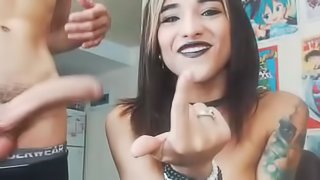 Cute Tgirl Wants a Big Cock in Her Mouth