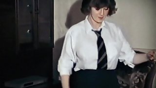 WHOLE LOTTA ROSIE - vintage big tits schoolgirl strip dance