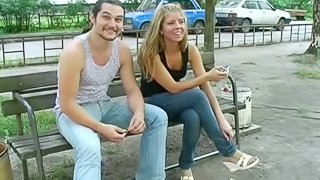 Fun Blonde Babe Gets Fucked on a Motorbike in Reality Porn Video