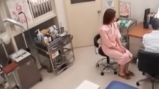 Shy asian redhead gets boobs checked at the doctor