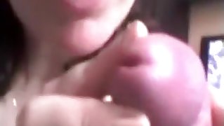 Russian mature couple pov oral, doggystyle and cowgirl sex on the bed ends with a facial cumshot.